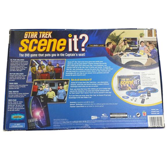 Star Trek Scene It? Trivia DVD Game 2009 Fun TV Board Game OPEN BOX - Picture 2 of 7